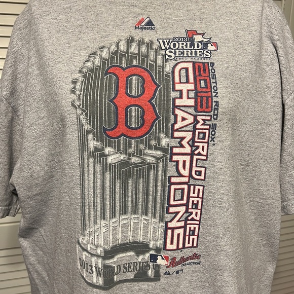 Boston Red Sox’s World Series T-Shirt from 2013 Size XL Color Grey - Picture 2 of 5